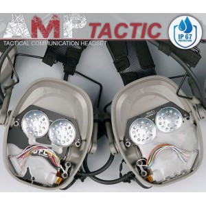 Гарнитура активная FCS AMP Tactic Rev. 6.1 Communication Headset, цвет песочный (TAN)